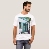 Harrisburg PA - Gebouw met groene deur T-shirt (Voorkant volledig)