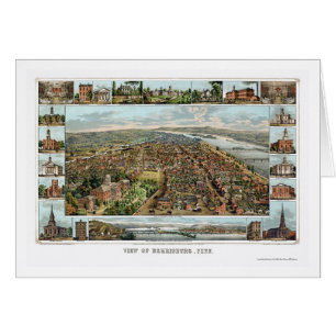 Harrisburg, PA Panoramic Map - 1855