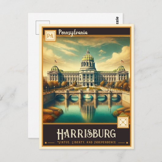 Harrisburg, Pennsylvania |  Briefkaart (Voorkant / Achterkant)