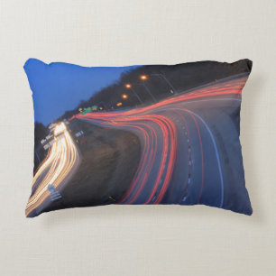 Harrisburg Pennsylvania I-81 Light Trails at Dusk Accent Kussen