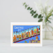 Harrisburg Pennsylvania PA Large Letter Briefkaart (Staand voorkant)