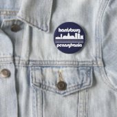 Harrisburg, Pennsylvania Ronde Button 5,7 Cm (In situ)