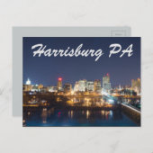Harrisburg Pennsylvania skyline Briefkaart (Voorkant / Achterkant)
