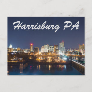Harrisburg Pennsylvania skyline Briefkaart