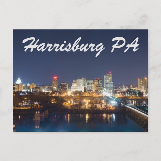 Harrisburg Pennsylvania skyline Briefkaart (Voorkant)