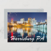 Harrisburg Pennsylvania skyline Briefkaart (Voorkant / Achterkant)