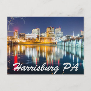 Harrisburg Pennsylvania skyline Briefkaart
