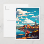 Harrisburg Pennsylvania USA vintage reizen Briefkaart (Voorkant / Achterkant)