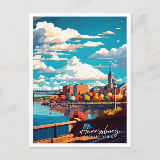 Harrisburg Pennsylvania USA vintage reizen Briefkaart (Voorkant)