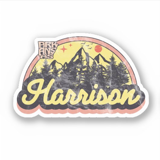 Harrison, Arkansas Sticker (Voorkant)