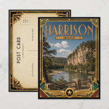 Harrison Arkansas Vintage Art Deco Gouden Tijdperk