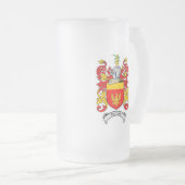 HARRISON FAMILIY CREST - HARRISON COAT OF ARMS MATGLAS BIERPUL (Voorkant rechts)