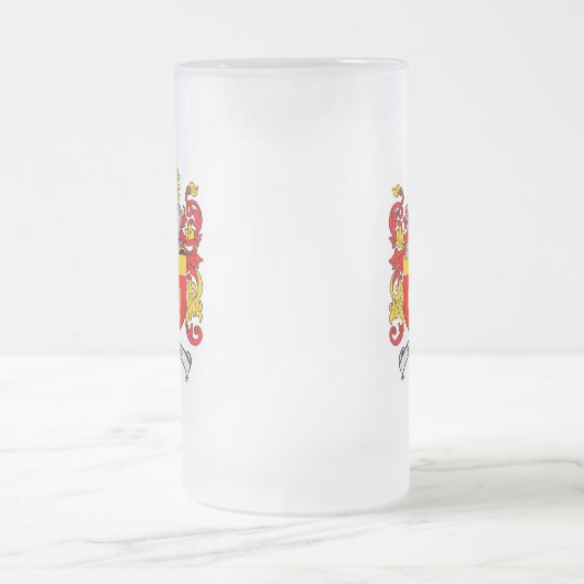 HARRISON FAMILIY CREST - HARRISON COAT OF ARMS MATGLAS BIERPUL (Center)