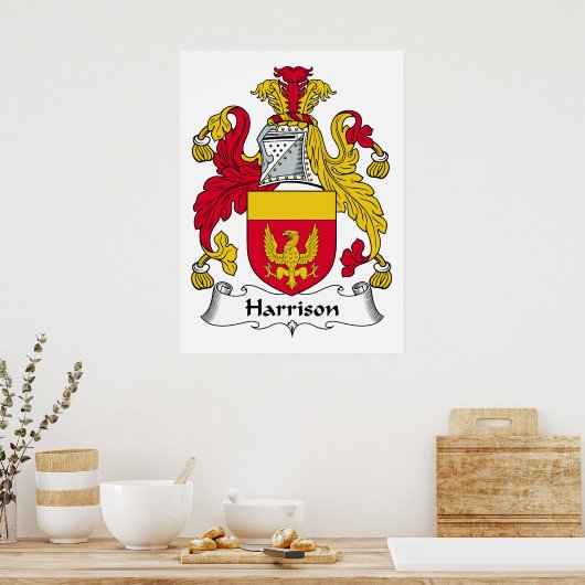 Harrison Family Crest Poster (Keuken)
