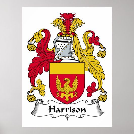 Harrison Family Crest Poster (Voorkant)