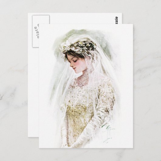 Harrison Fisher: De bride Briefkaart (Voorkant / Achterkant)