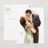 Harrison Fisher De kus Briefkaart (Voorkant / Achterkant)