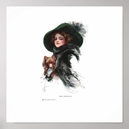 Harrison Fisher Goed beschermd Poster (Voorkant)