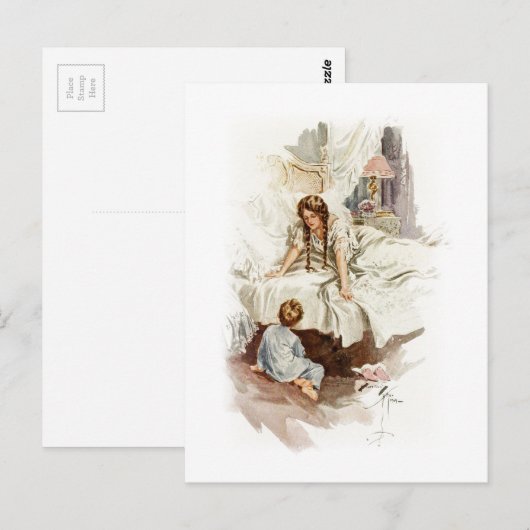 Harrison Fisher Hearts Desire Echt mijn moeder Briefkaart (Voorkant / Achterkant)