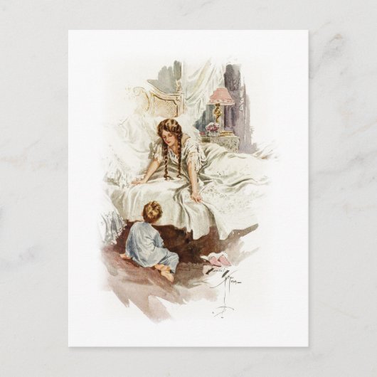 Harrison Fisher Hearts Desire Echt mijn moeder Briefkaart (Voorkant)