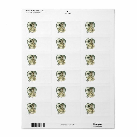  Harrison Fisher, kerstbriefje en bruin Etiket (Full Sheet)