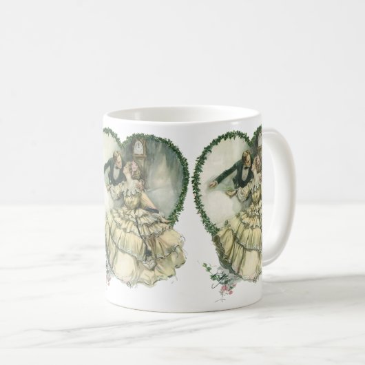  Harrison Fisher, kerstbriefje en bruin Koffiemok (Voorkant rechts)