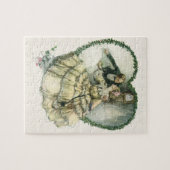 Harrison Fisher, kerstbriefje en bruin Legpuzzel (Horizontaal)