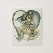 Harrison Fisher, kerstbriefje en bruin Legpuzzel (Verticaal)