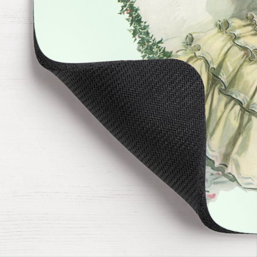  Harrison Fisher, kerstbriefje en bruin Muismat (Hoek)