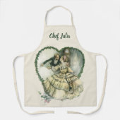  Harrison Fisher, kerstbriefje en bruin Schort (Voorkant)