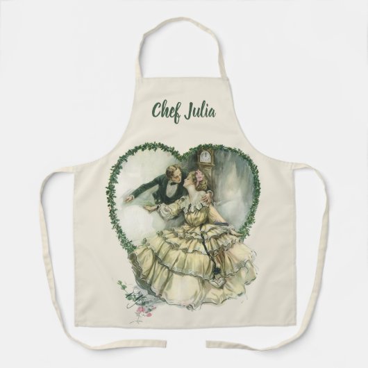  Harrison Fisher, kerstbriefje en bruin Schort (Voorkant)