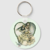 Harrison Fisher, kerstbriefje en bruin Sleutelhanger (Voorkant)