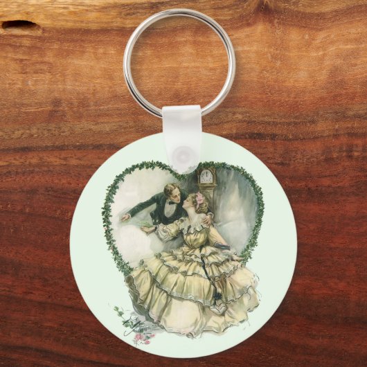  Harrison Fisher, kerstbriefje en bruin Sleutelhanger (Achterkant)