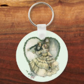 Harrison Fisher, kerstbriefje en bruin Sleutelhanger (Voorkant)