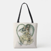  Harrison Fisher, kerstbriefje en bruin Tote Bag (Achterkant)