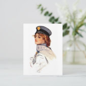 Harrison Fisher Maid in Arms Briefkaart (Staand voorkant)