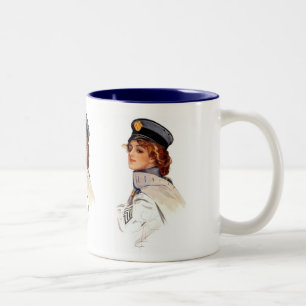 Harrison Fisher Maid in Arms Tweekleurige Koffiemok