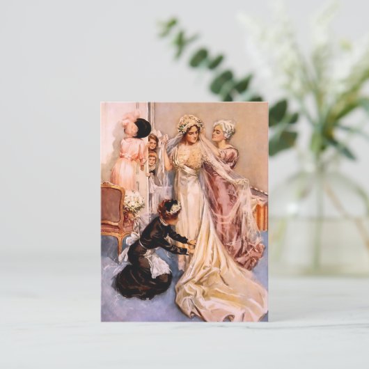 Harrison Fisher over het huwelijk Briefkaart (Staand voorkant)