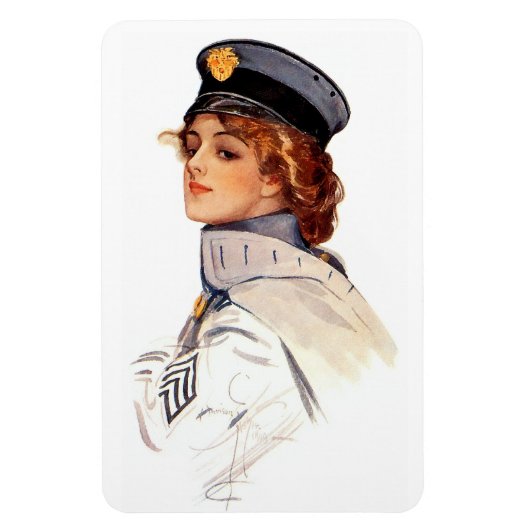 Harrison Fisher over wapens Magneet (Verticaal)