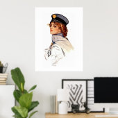 Harrison Fisher over wapens Poster (Thuiskantoor)