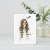 Harrison Fisher Song van Hiawatha Minnehaha Briefkaart (Staand voorkant)