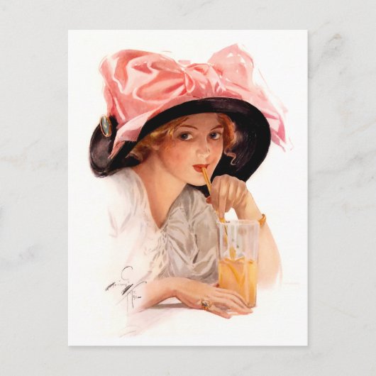 Harrison Fisher Verfrissing Briefkaart (Voorkant)