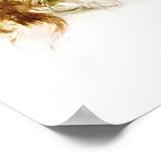 Harrison Fisher: Vrouw met drie honden Poster (Hoek)