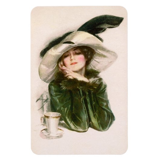 Harrison Fisher's "Contentment" Magnet Magneet (Verticaal)