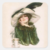 Harrison Fisher's "Contentment" Sticker (Voorkant)