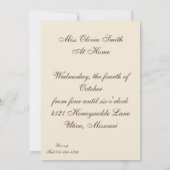 Harrison Fisher's "Contentment"-uitnodiging Kaart (Achterkant)