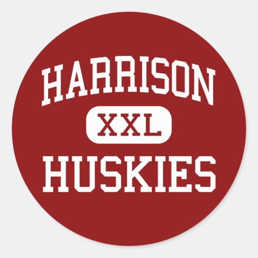 Harrison - Huskies - Hoog - Harrison Nederland Ronde Sticker (Voorkant)