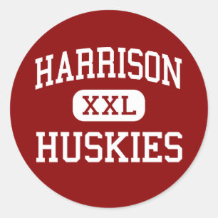 Harrison - Huskies - Hoog - Harrison Nederland Ronde Sticker