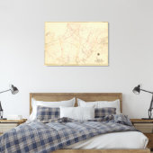 Harrison, Rye, New York 3 Canvas Afdruk (Insitu (Slaapkamer))