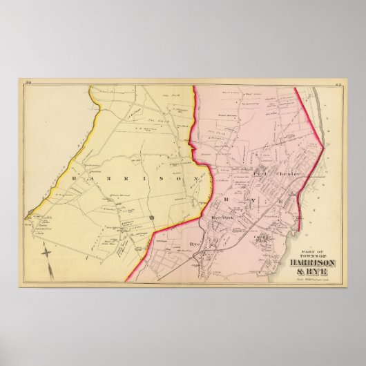 Harrison, Rye, New York 3 Poster (Voorkant)